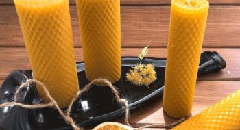 На Київщині виробляють ароматні медові свічки Рис.1