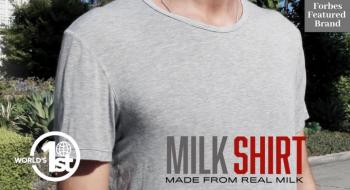 В Лос-Анджелісі з відходів молока почали виготовляти футболки Рис.1