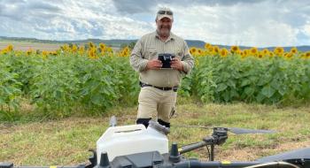 Австралійські фермери зберуть перший у світі урожай соняшнику, посіяний за допомогою дрона Рис.1