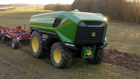 John Deere розробляє автономний і повністю електричний трактор Рис.1