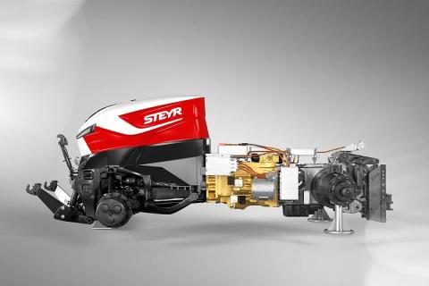 Steyr демонструє гібридну тракторну трансмісію Рис.1