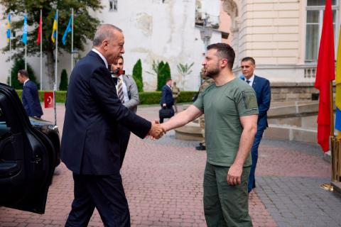 Зеленський подякував Ердогану за підтримку та закликав зупинити спроби РФ продавати крадене зерно Рис.1