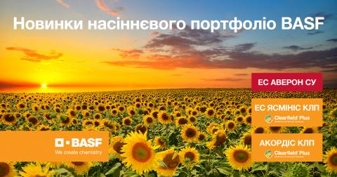 Компанія BASF виводить на ринок три нові гібриди соняшнику Рис.1