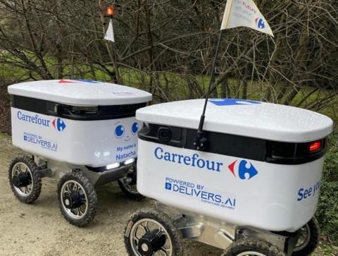Carrefour у Бельгії тестує автономного робота-доставника Рис.1