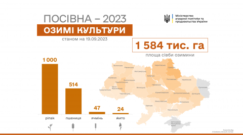 Українські аграрії засіяли вже 1 млн га озимого ріпаку Рис.1