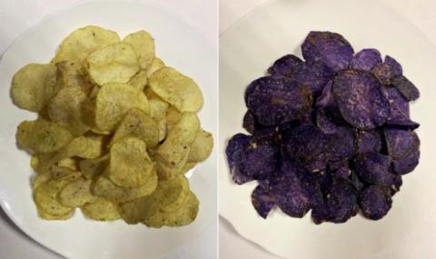 З картоплі української селекції робитимуть фіолетові чипси Рис.1